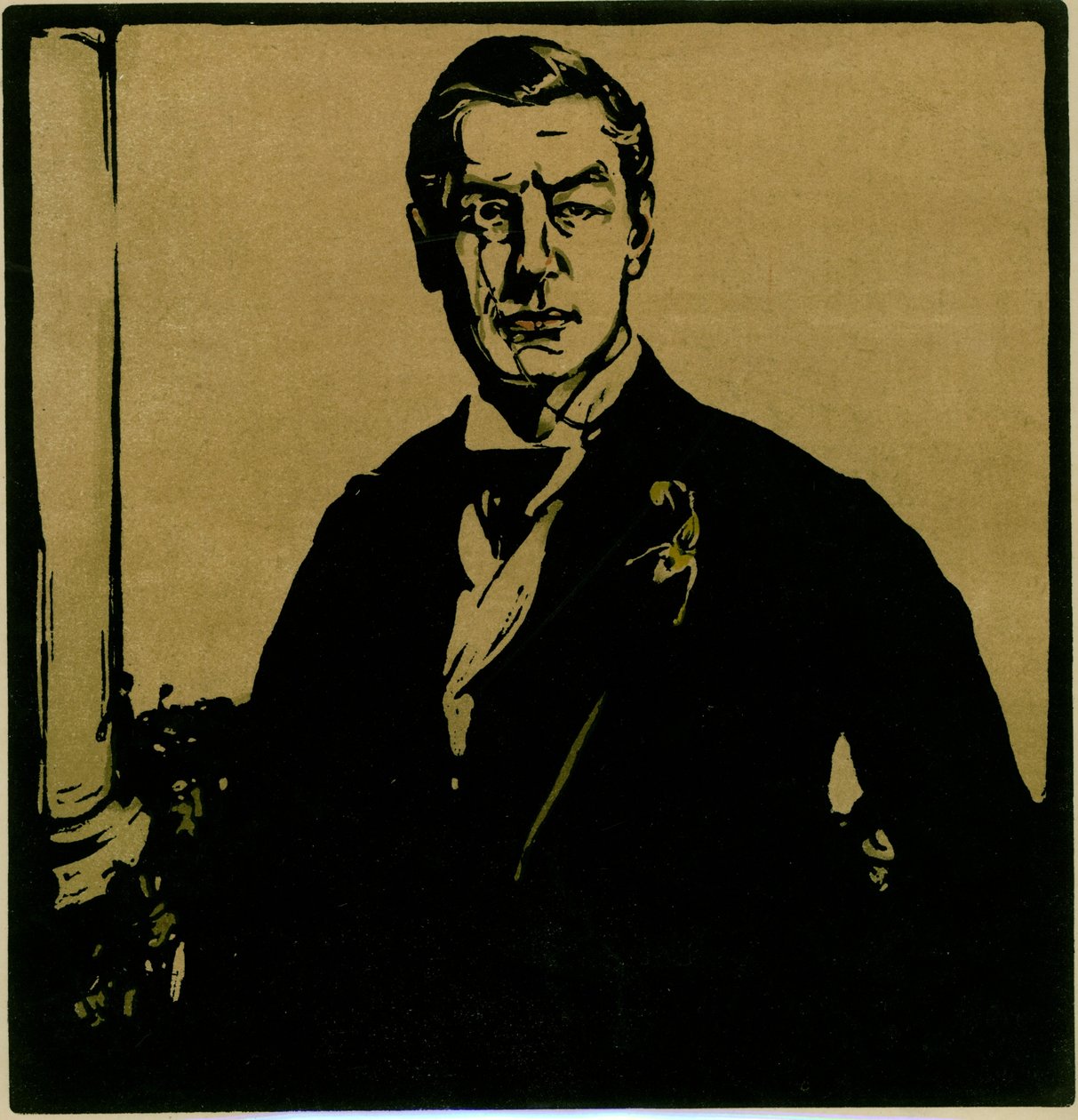 Joseph Chamberlain, ca 1903 (lito i färg) av William Nicholson