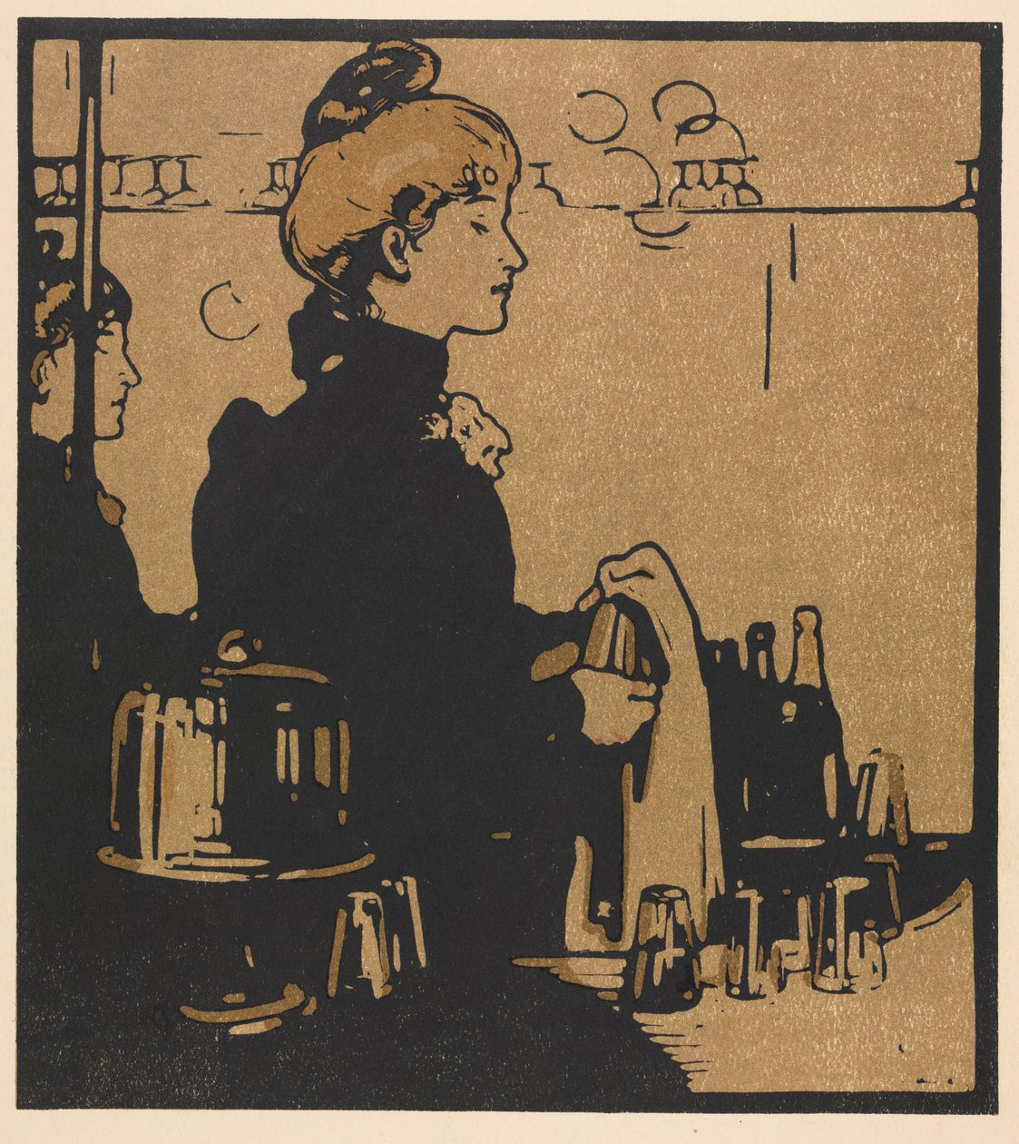 London Typer: Barmaid av William Nicholson