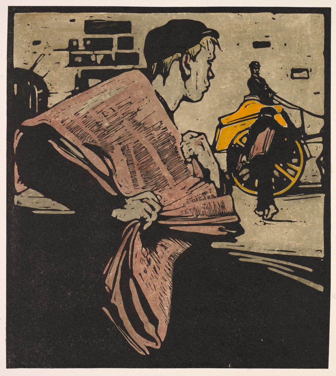 London Typer: News-boy av William Nicholson
