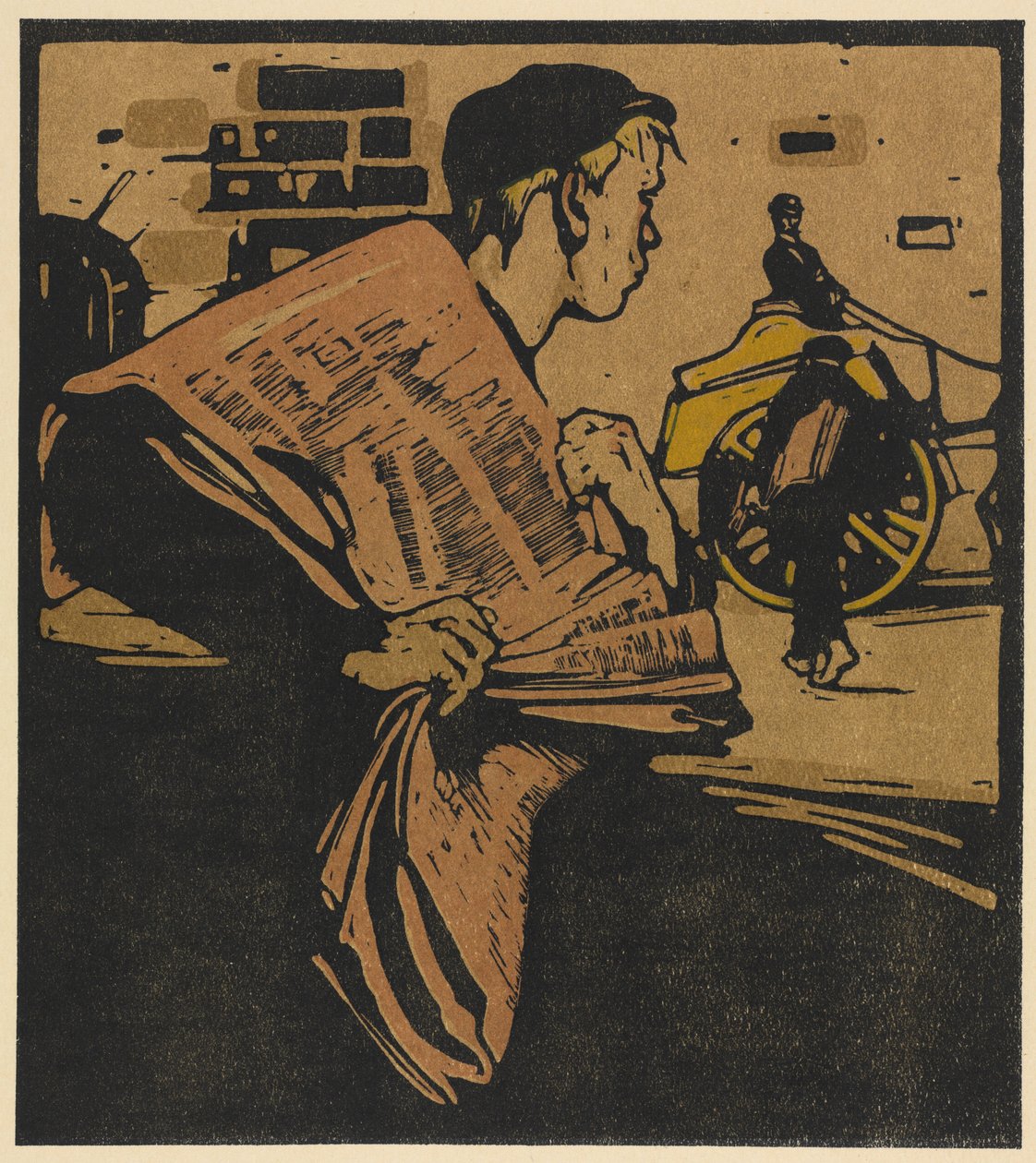 Londontyper: Tidningspojke av William Nicholson