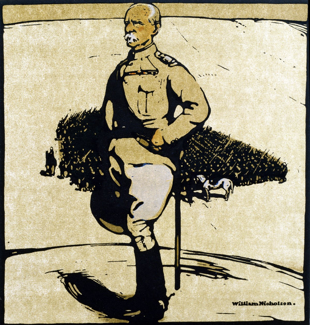 Lord Roberts, från "Twelve Portraits", först utgiven av William Heinemann av William Nicholson
