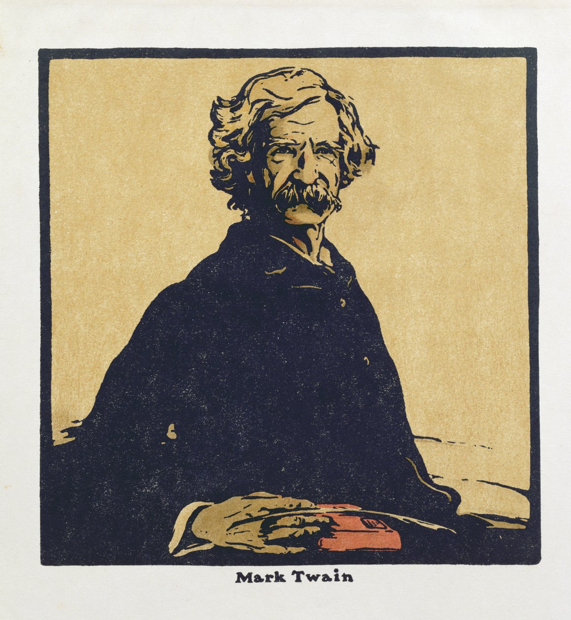 Mark Twain, från "Twelve Portraits - Second Series", först utgiven av William Heinemann av William Nicholson
