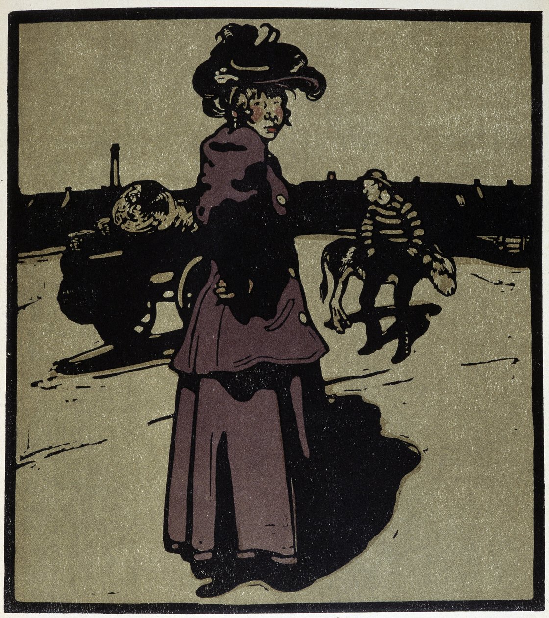 Merchant of Four Seasons, London - i "" Types of London", av William Nicholson (1872-1949), ed Floury av William Nicholson