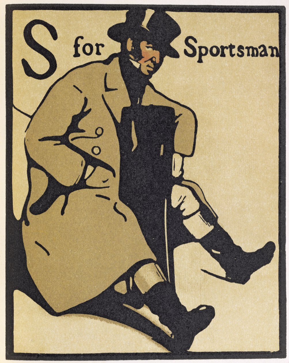 S för Sportsman, illustration från 