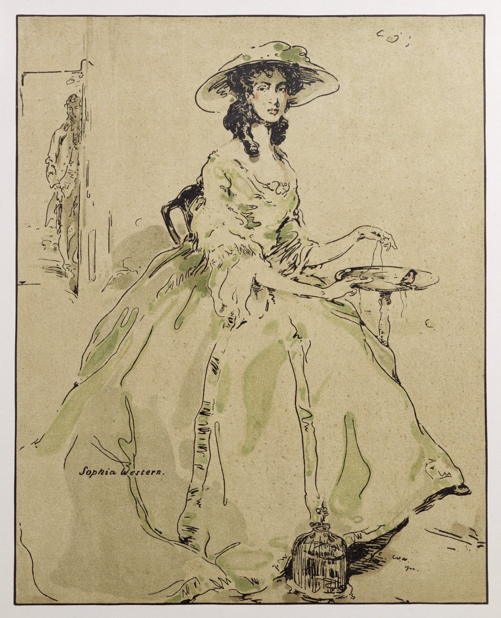Sophia Western, illustration från 