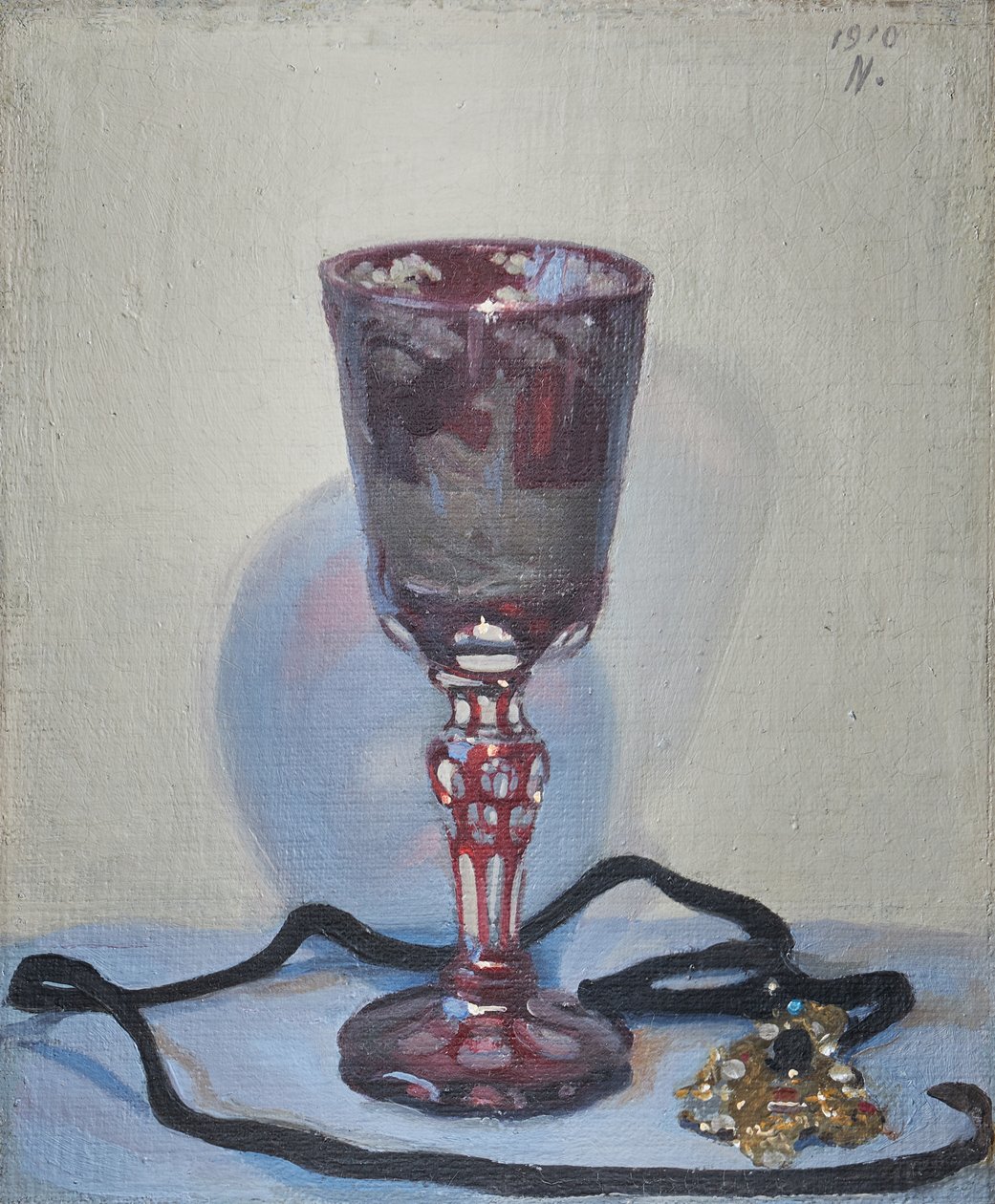 Rubinglaset, signerat och daterat uppe till höger av William Nicholson