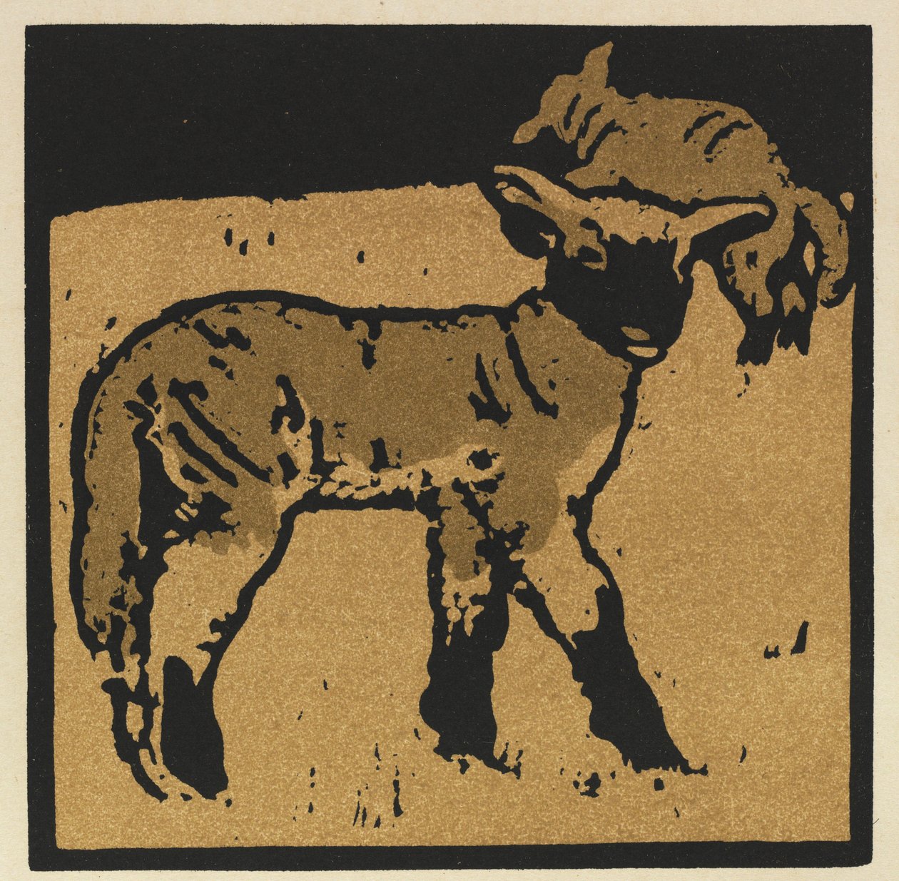 The Square Book of Animals: The Very Tame Lamb av William Nicholson