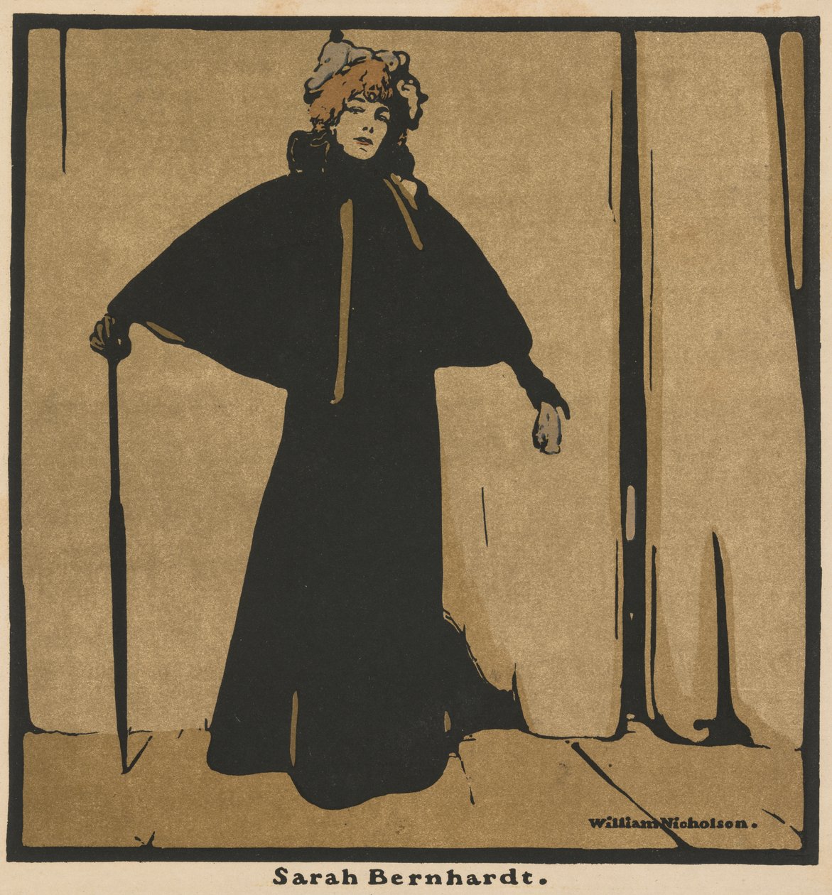 Tolv porträtt: Sarah Bernhardt av William Nicholson