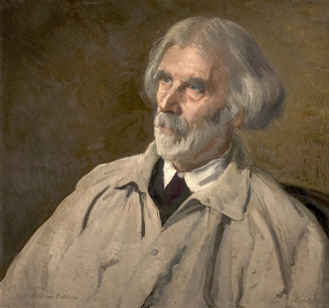 William Kiddier (olja på trä) av William Nicholson