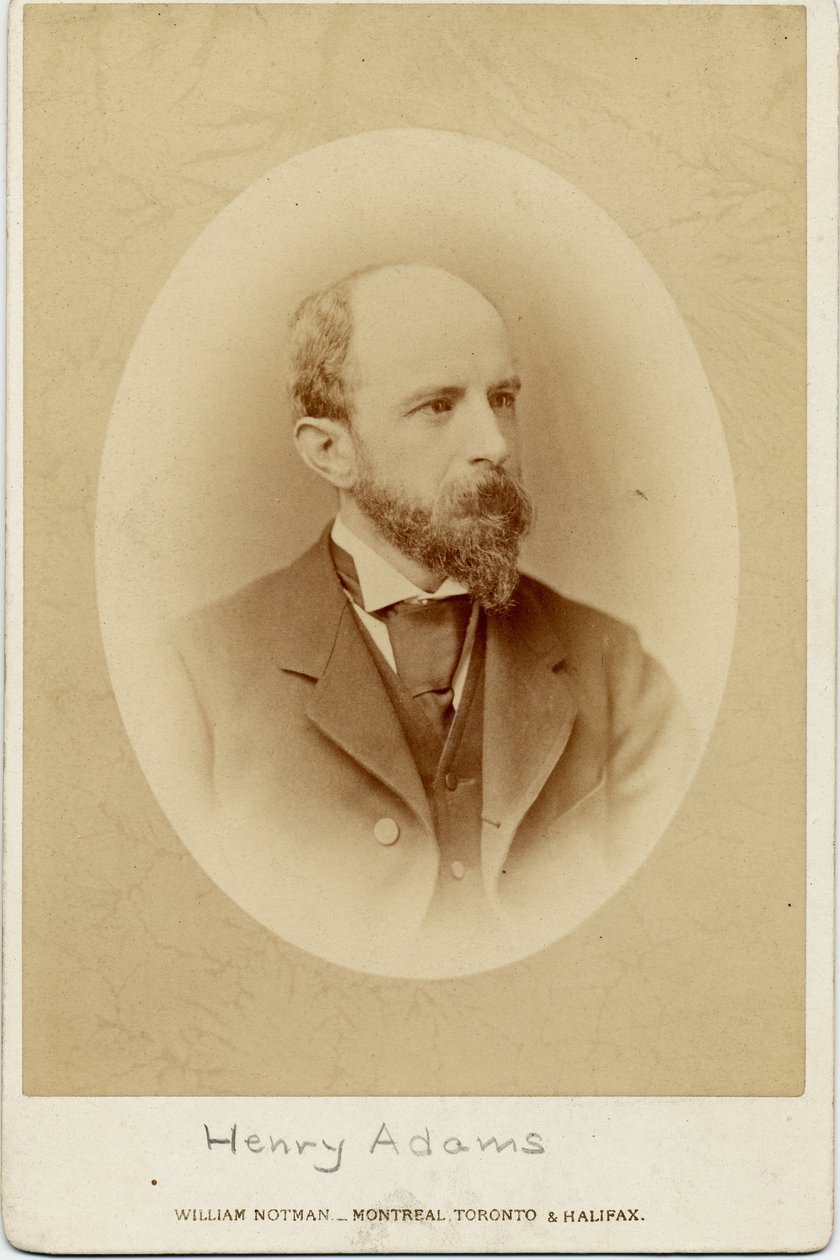 Henry Adams (1838-1918), amerikansk historiker (albumfoto) av William Notman