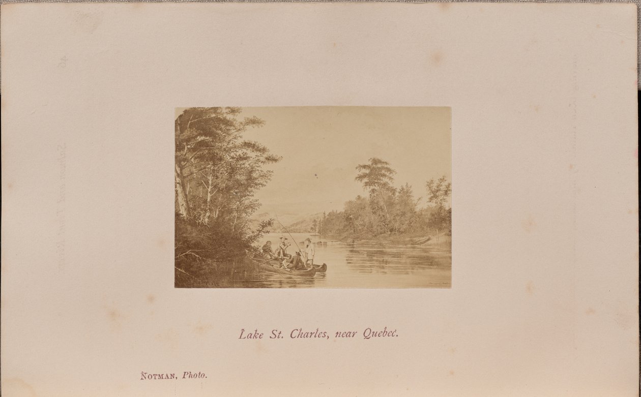 Lake Saint Charles, nära Quebec av William Notman