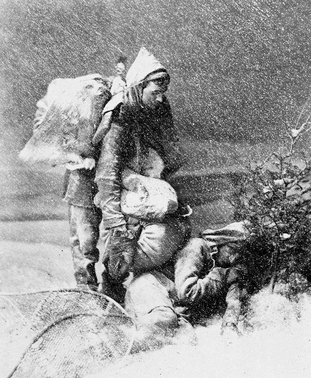 Life of the Trapper i Kanada, foto av Nottman, cirka 1890. av William Notman