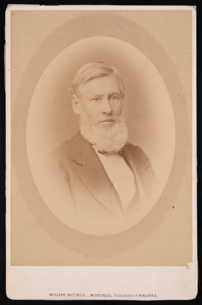 Porträtt av Asa Gray 1810-1888, före 1876. av William Notman