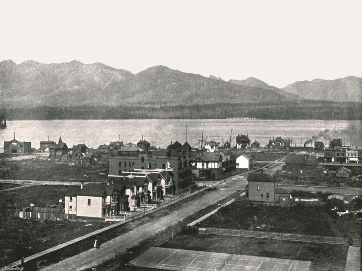 Hamnen, Vancouver, Kanada, 1895. av William Notman and Son