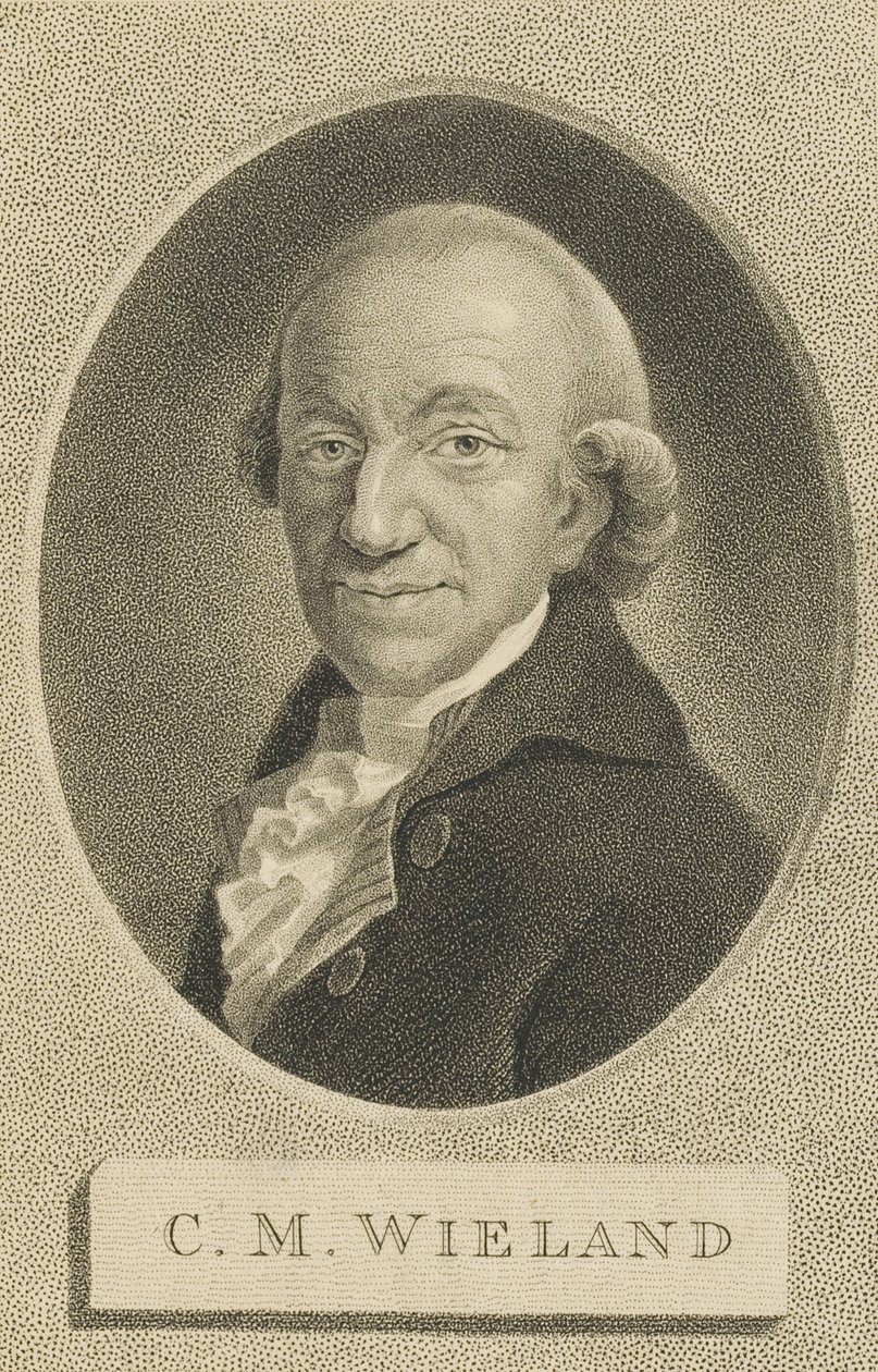Porträtt av poeten och författaren Christoph Martin Wieland 1733-1813, 1800. av William Nutter