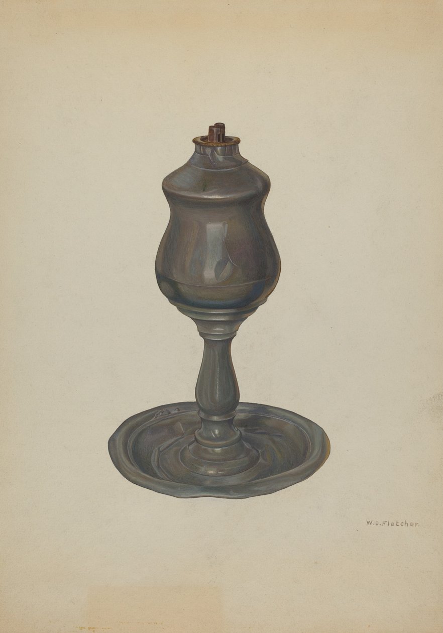Whale Oil Lamp, ca. 1940. av William O. Fletcher