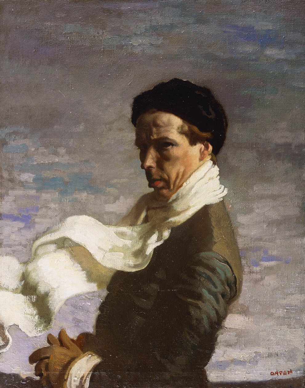 En ung man från väst, Självporträtt, 1909 av William Orpen