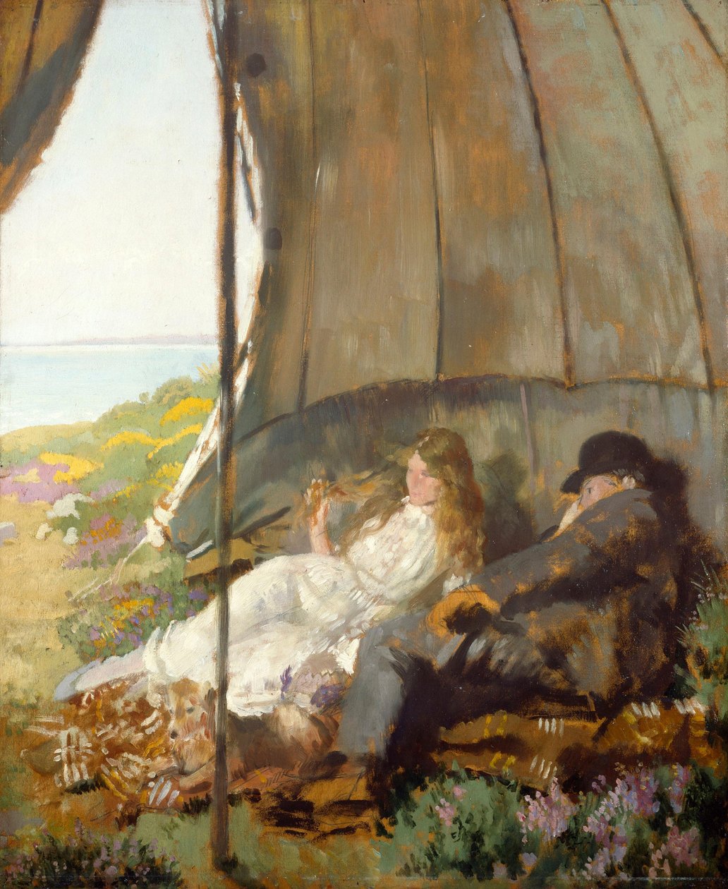 Blickar ut över havet av William Orpen