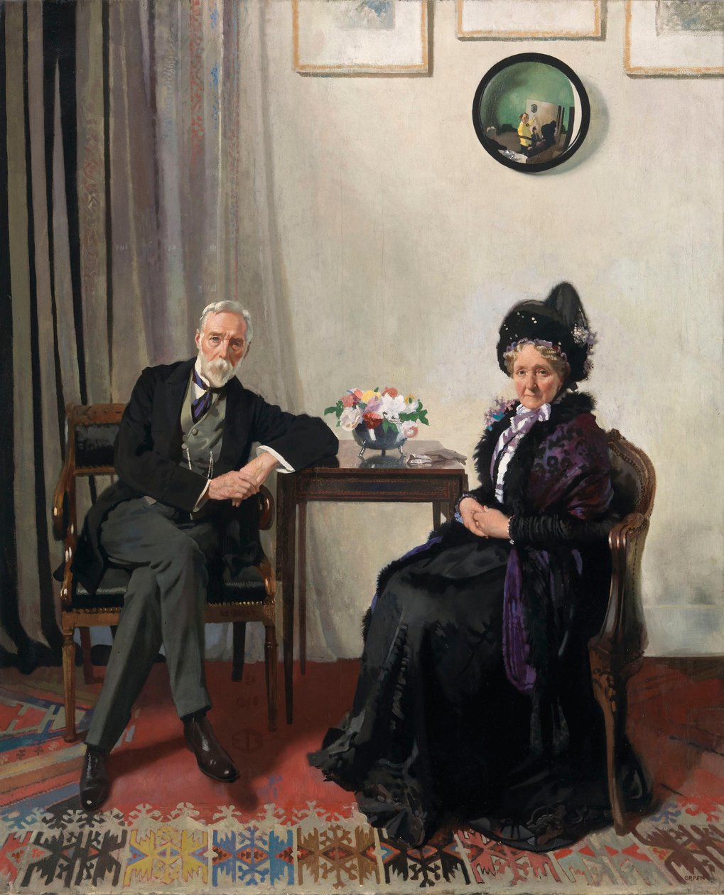 Porträtt av konstnärens föräldrar av William Orpen