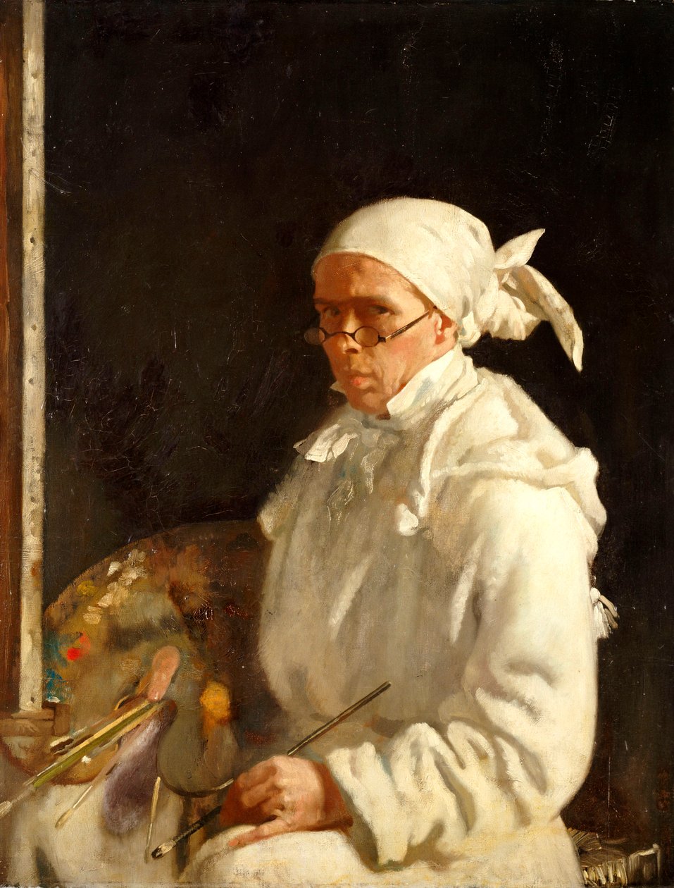 Målaren: Självporträtt med glasögon, 1907 av William Orpen