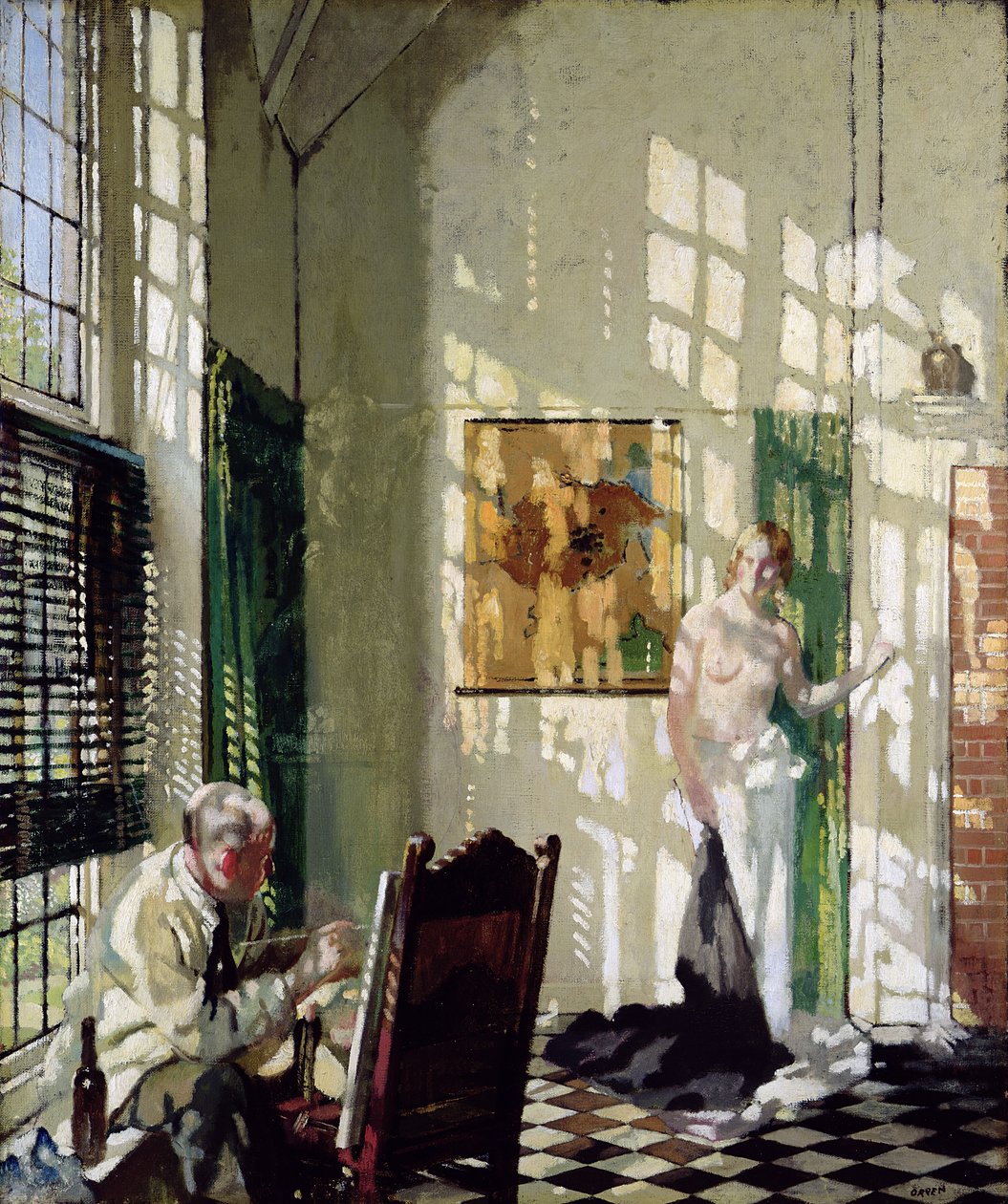 The Studio (olja på duk) av William Orpen