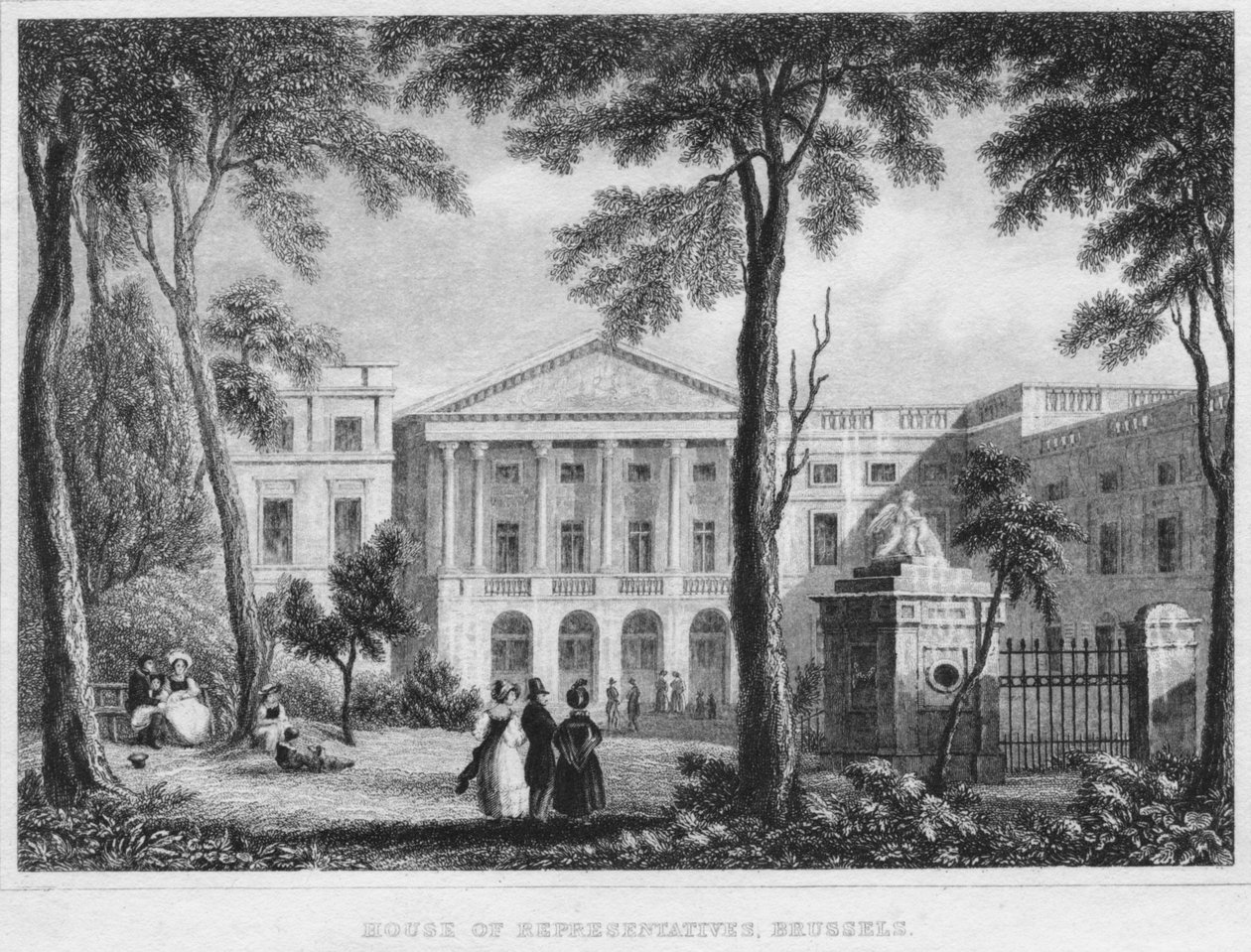 Representanthuset, Bryssel, 1850 av William Owen
