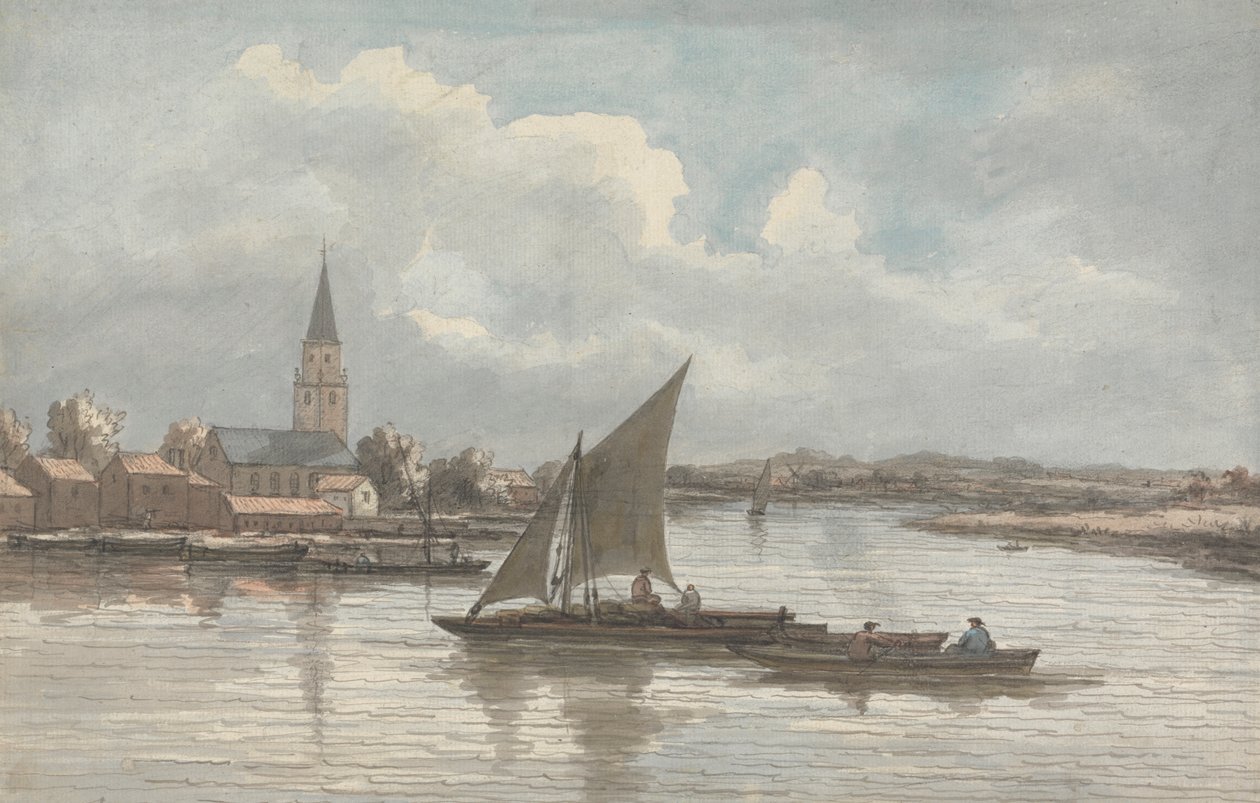 Utsikt över Themsen vid Battersea av William P. Sherlock