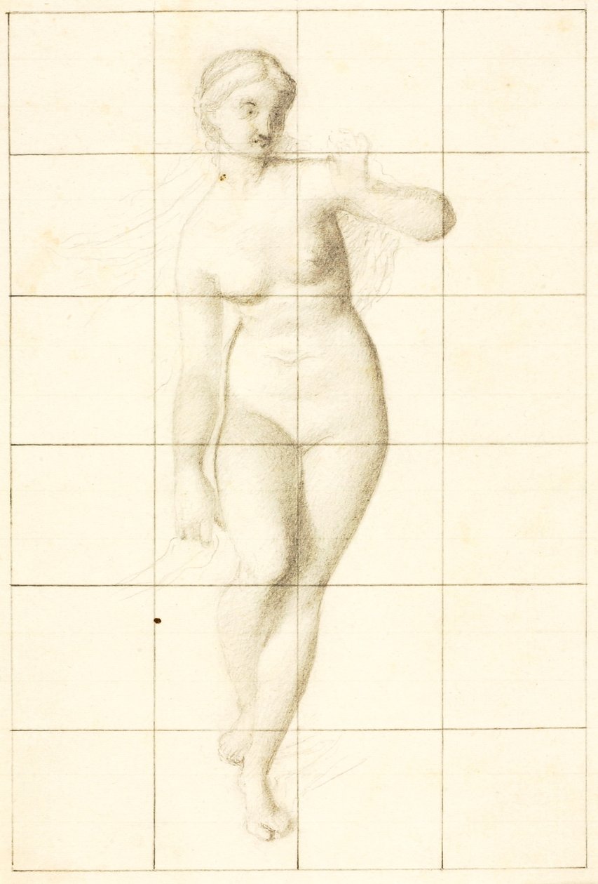 Venus guidar Eneas och trojanerna till den latinska kusten (studie av Venus) av William Page