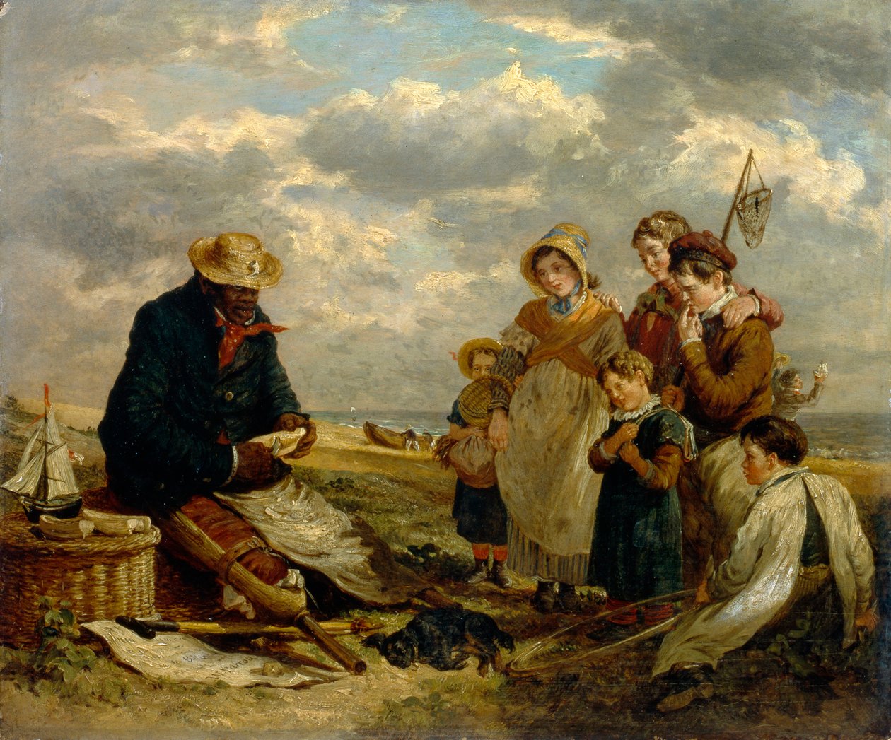The Negro Boat Builder, ca 1850 (olja på pannå) av William Parrott