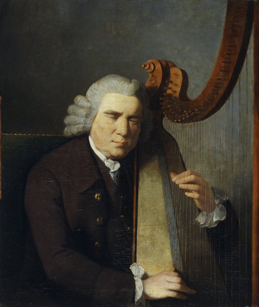 Den blinda harpisten, John Parry (olja på duk) av William Parry