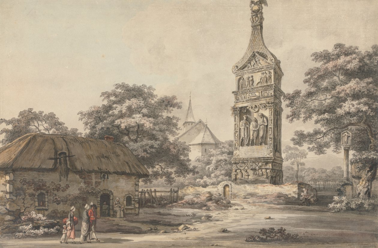 Secundini-monumentet i Ighel i hertigdömet Luxemburg av William Pars