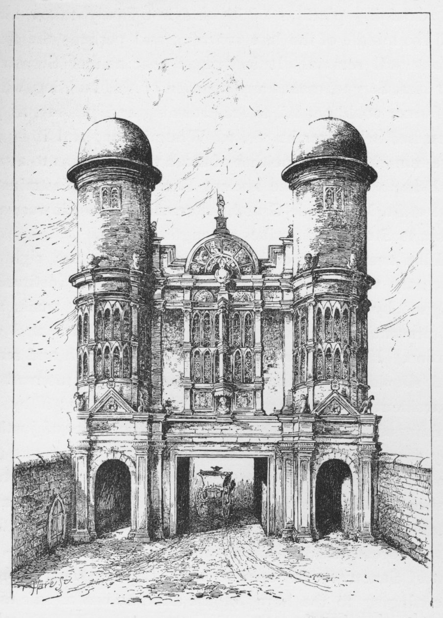 King Street Gate, Westminster, riven 1723, c1897 av William Patten