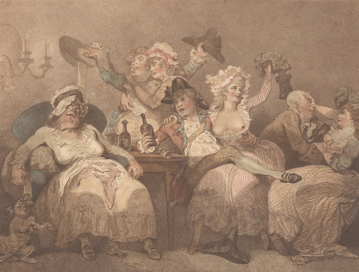 En skiss från naturen, 24 januari 1784. av William Paulet Carey