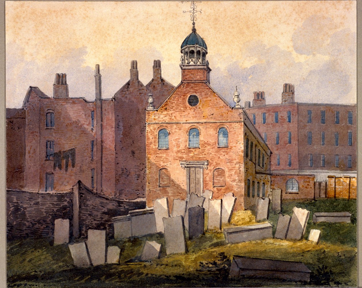 St Marylebone Old Church, London, c1815 av William Pearson