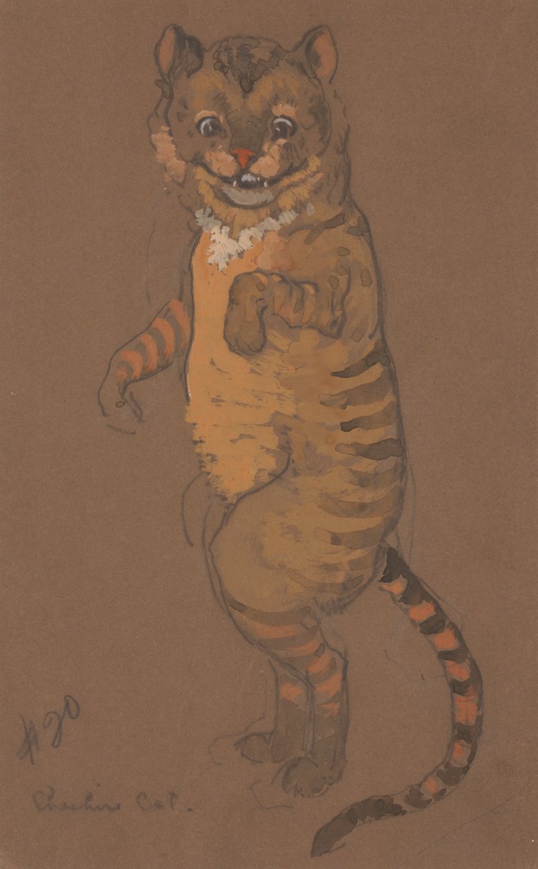 Cheshire Cat kostymdesign för Alice-in-Wonderland, 1915. av William Penhallow Henderson