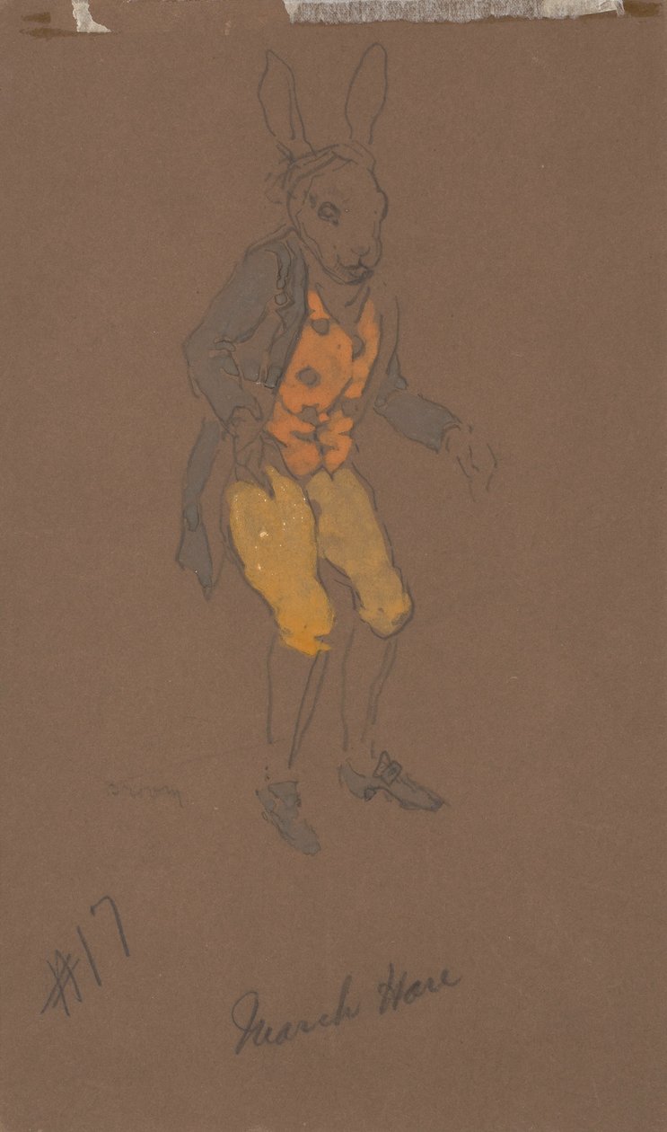 March Hare (kostym från Alice-in-Wonderland, 1915) av William Penhallow Henderson