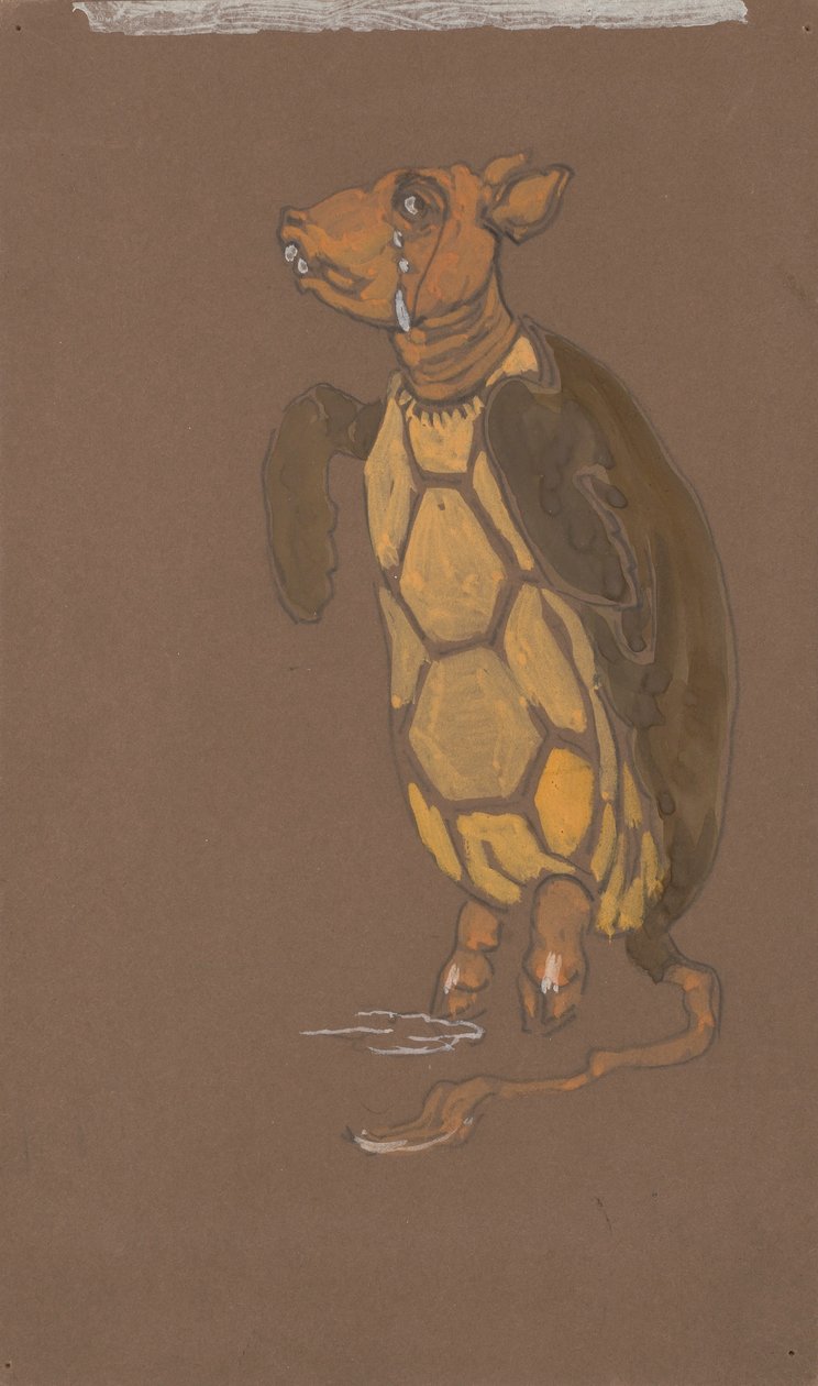 Mock Turtle (kostymdesign för Alice i Underlandet, 1915) av William Penhallow Henderson