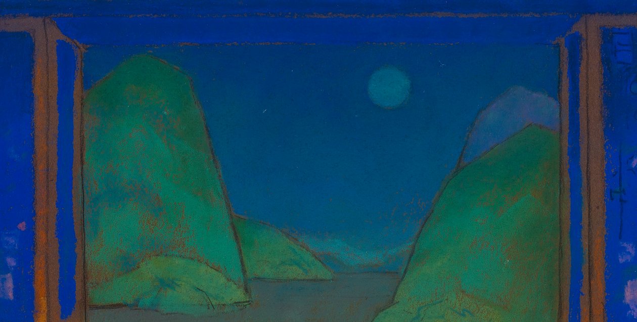Sea Shore (scenografi för Alice i Underlandet, 1915) av William Penhallow Henderson
