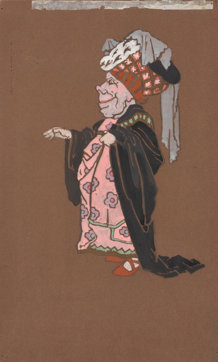 Ugly Duchess (kostymdesign för Alice i Underlandet, 1915) av William Penhallow Henderson
