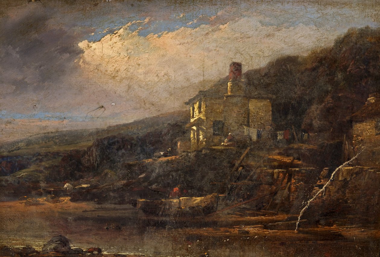 Fiskestuga, Allsands, South Devon av William Pitt