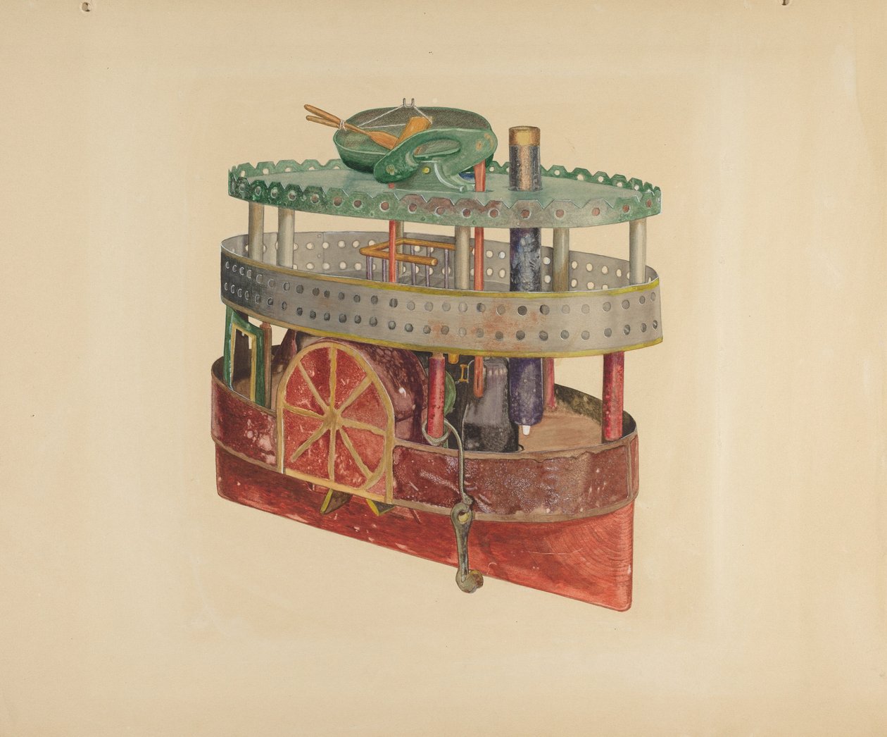 Modell av en Side-Wheeler av William Pollman