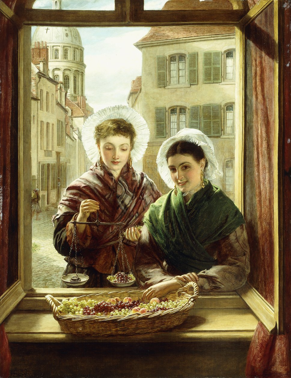 Vid mitt fönster, Boulogne, 1872 av William Powell Frith