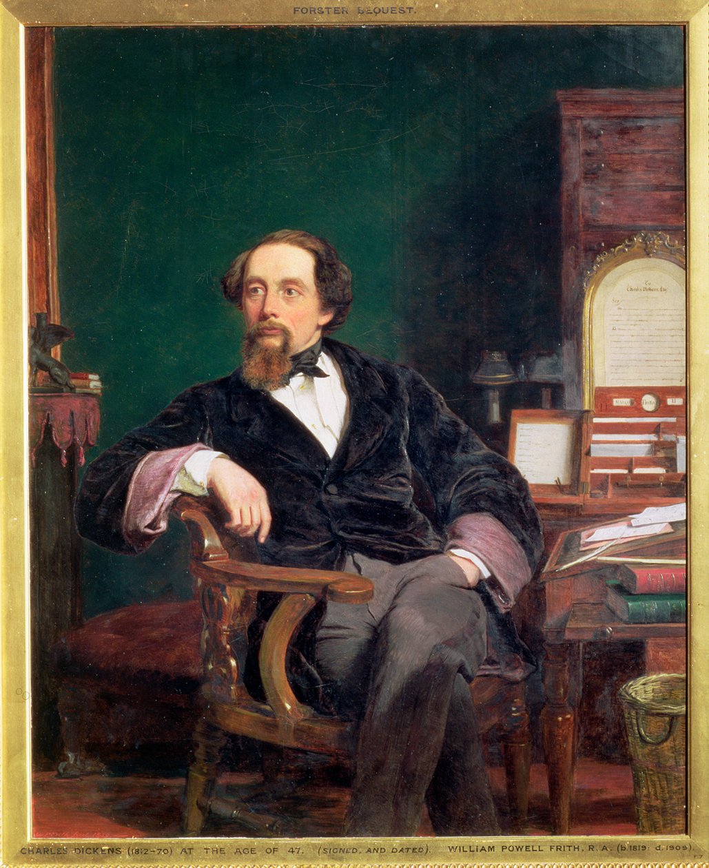 Charles Dickens, engelsk författare, 1800-talet av William Powell Frith