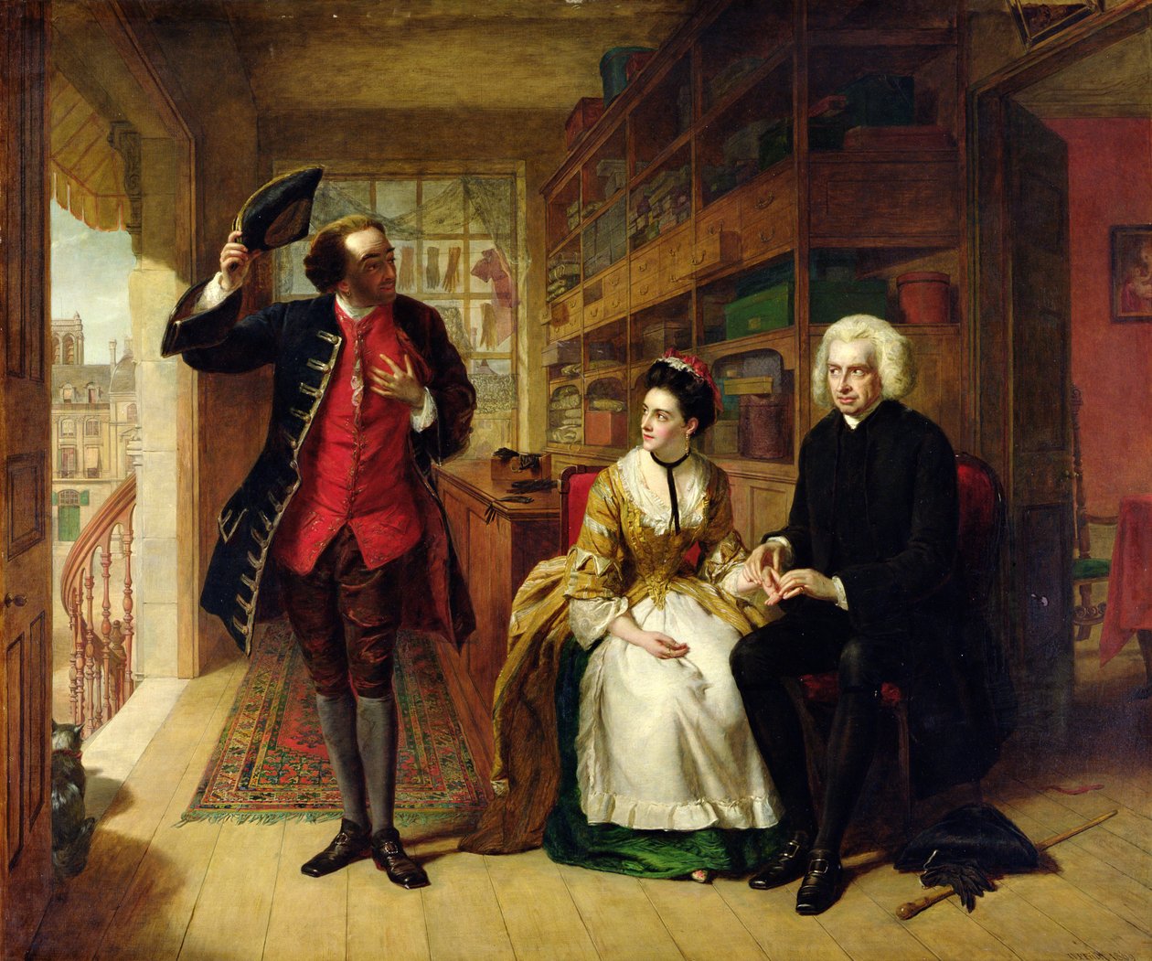 Pulsen, mannen, 1869 av William Powell Frith