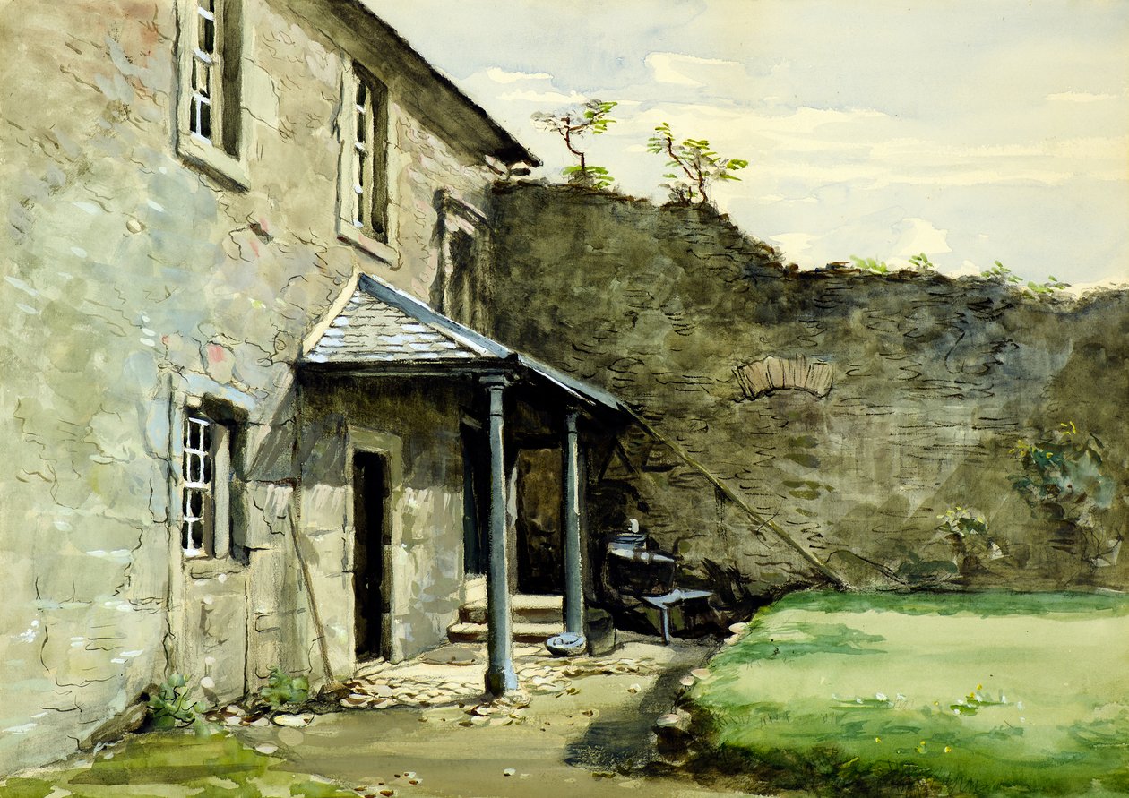 Verandan, Mains Castle eller innergård med veranda, Mains Castle av William Proudfoot