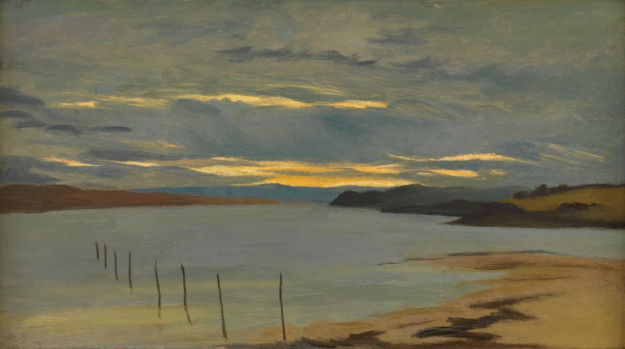 Dorset Coast (olja ombord) av William Pye