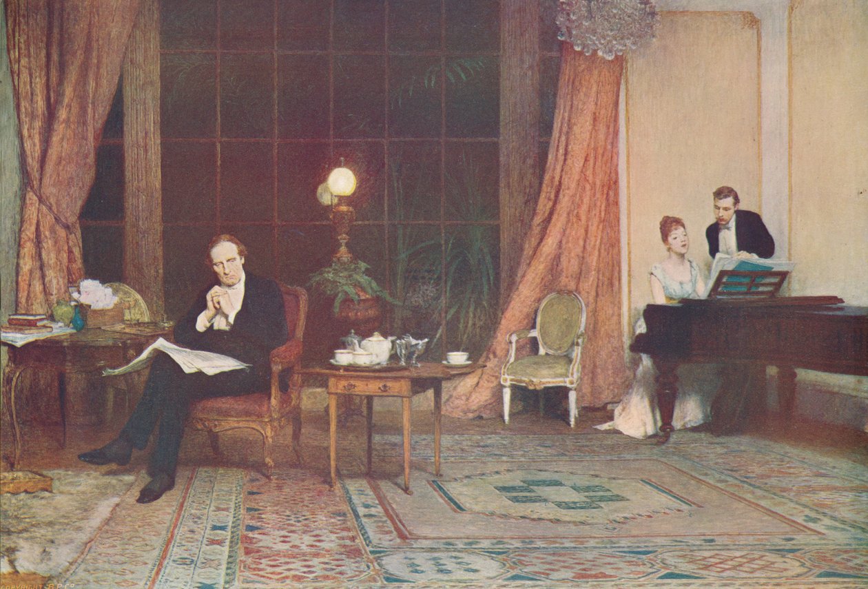 Hennes mödrars röst, c1888, c1900. av William Quiller Orchardson