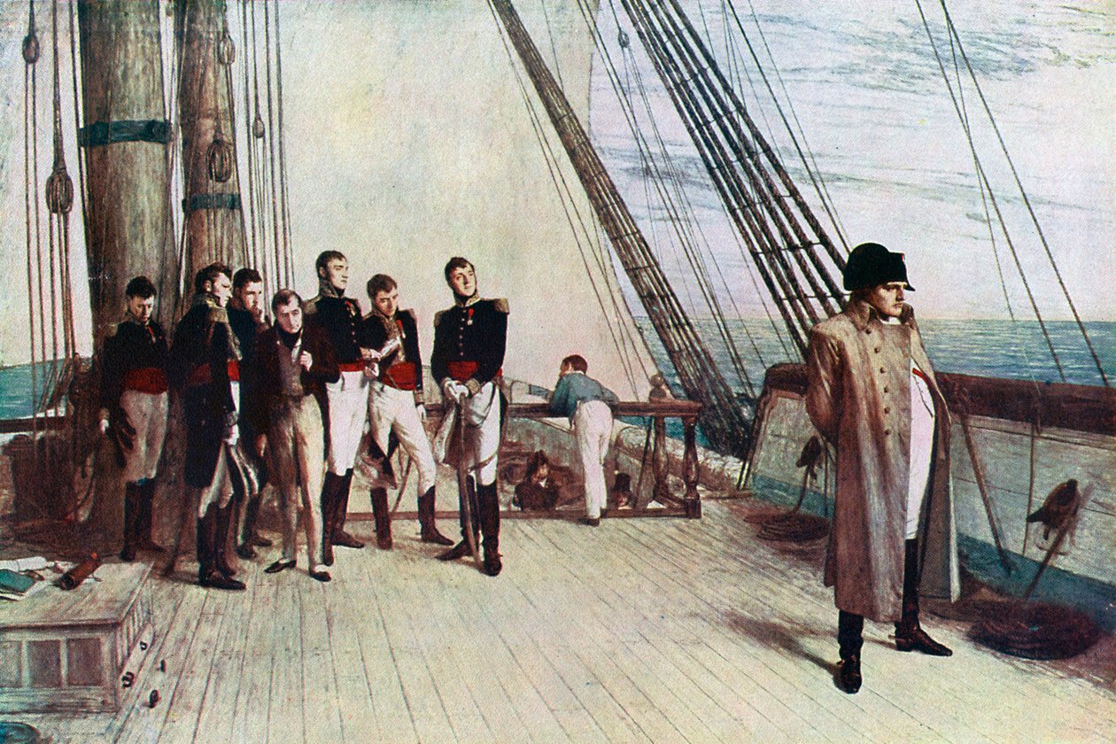 Napoleon ombord på Bellerophon, 1815, 1880. av William Quiller Orchardson