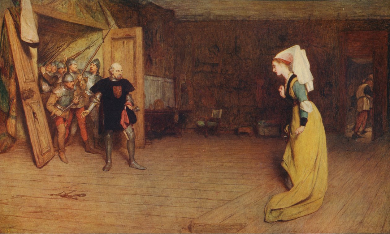 Talbot och grevinnan av Auvergne, 1875, c1915. av William Quiller Orchardson