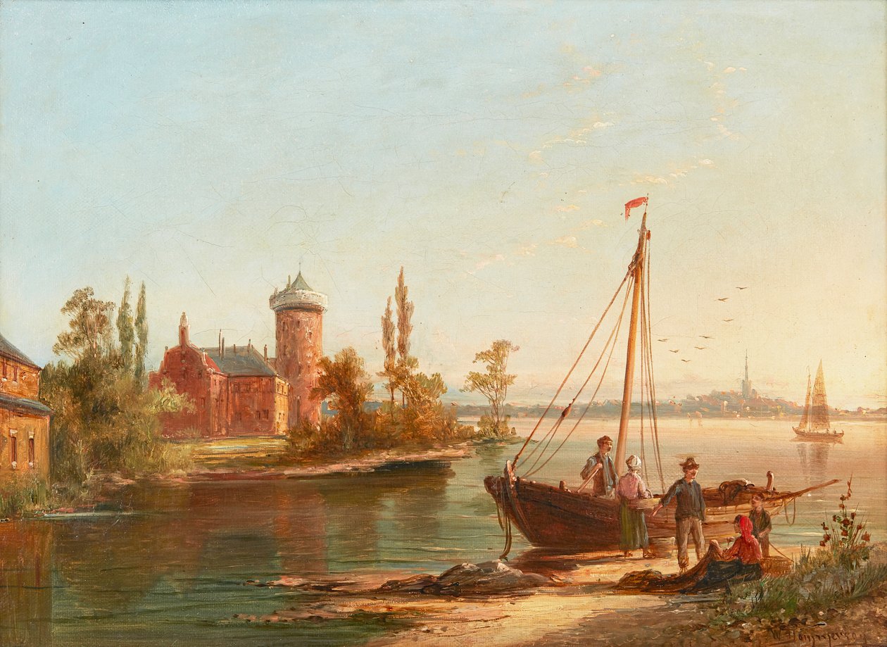 Zandoorp (olja på duk) av William R. Dommersen